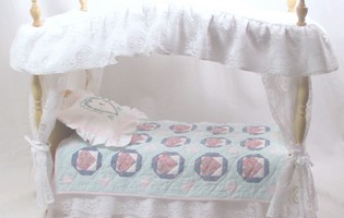 canopy doll bed