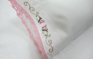 Doll Pillow Butterfly Case