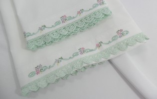 Doll Bed Sheet Set Aqua edge