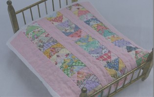 Dollhouse Miniature Quilt Flying Geese