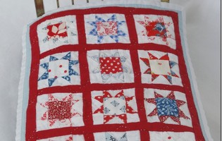 Dollhouse Miniature Star Quilt