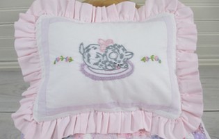 hand embroidered sheet set